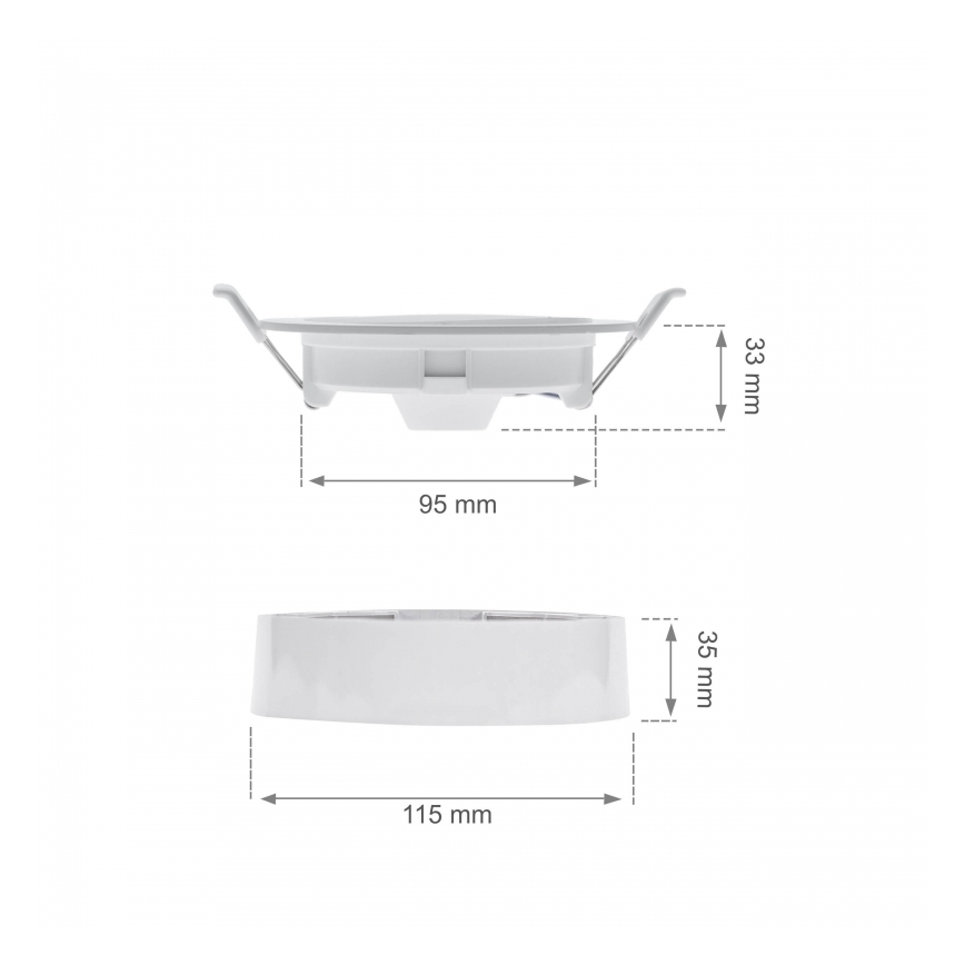 LED Podhledové svítidlo ALGINE 2v1 LED/6W/230V 3000K bílá