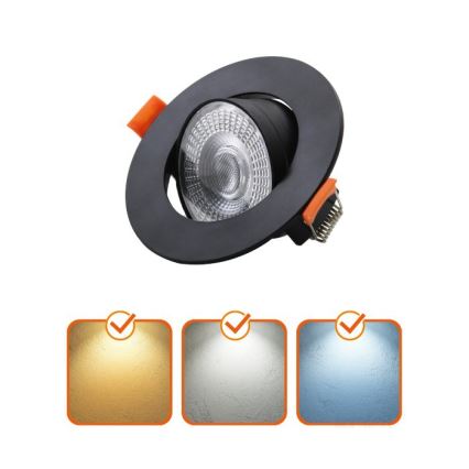 LED Podhledové svítidlo BRINO LED/3/5/7W/230V 3000/4000/6500K černá