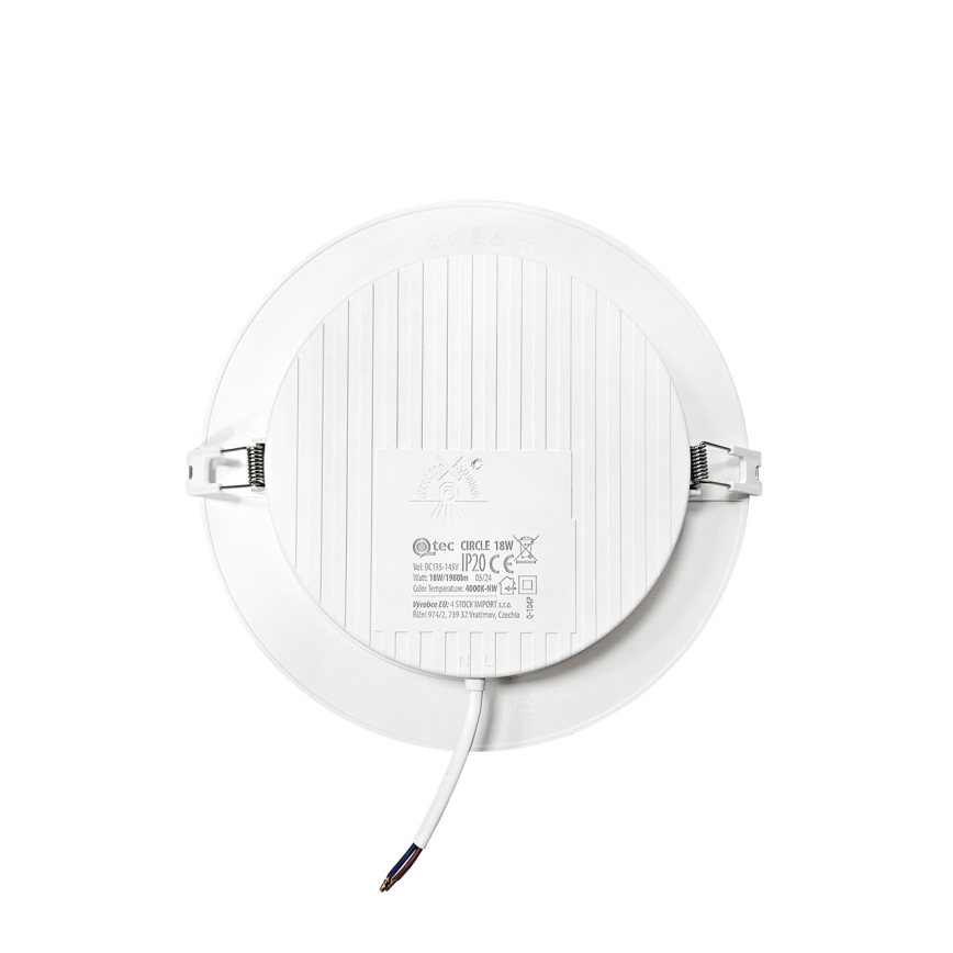 LED Podhledové svítidlo CIRCLE LED/18W/230V 4000K pr. 22 cm bílá