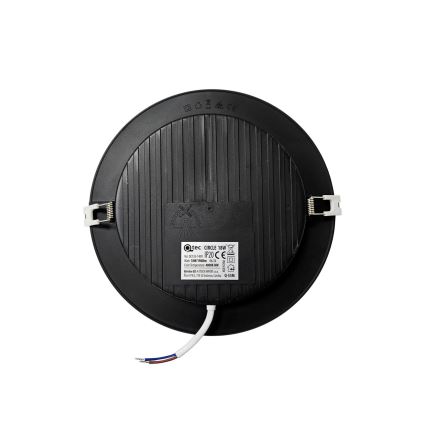 LED Podhledové svítidlo CIRCLE LED/18W/230V 4000K pr. 22 cm černá