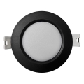 LED Podhledové svítidlo CIRCLE LED/3W/230V 4000K pr. 9 cm černá
