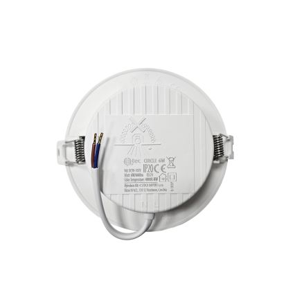 LED Podhledové svítidlo CIRCLE LED/6W/230V 4000K pr. 12 cm bílá