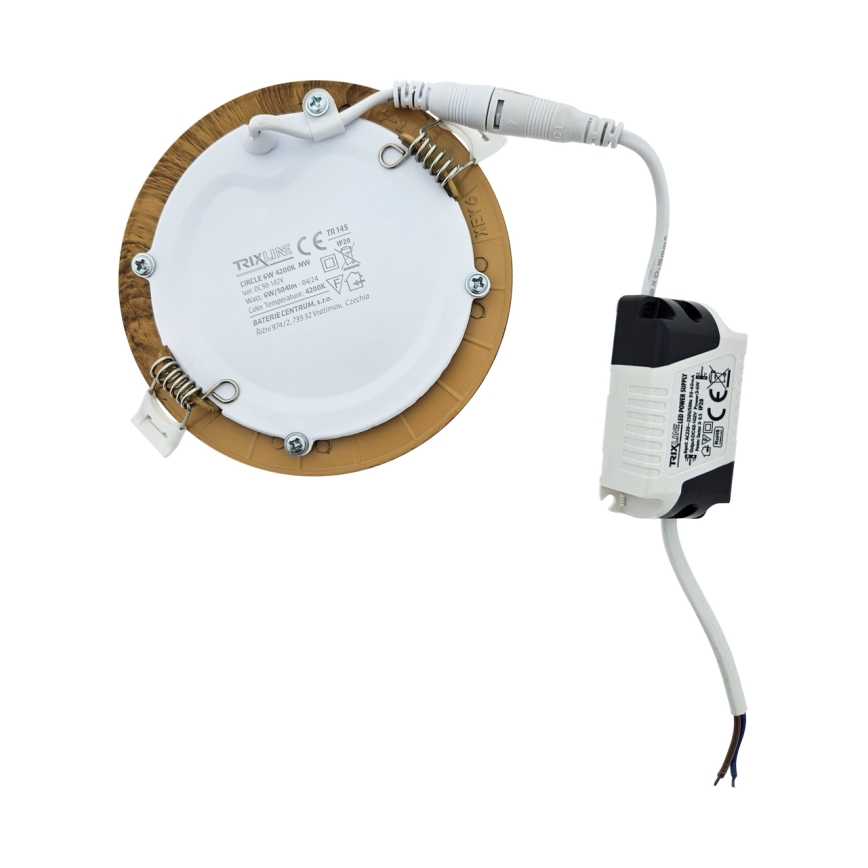 LED Podhledové svítidlo CIRCLE LED/6W/230V 4200K pr. 11,8 cm hnědá