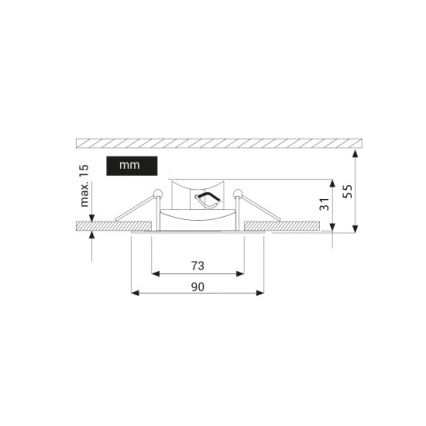 LED Podhledové svítidlo EYE LED/5W/230V 3000K