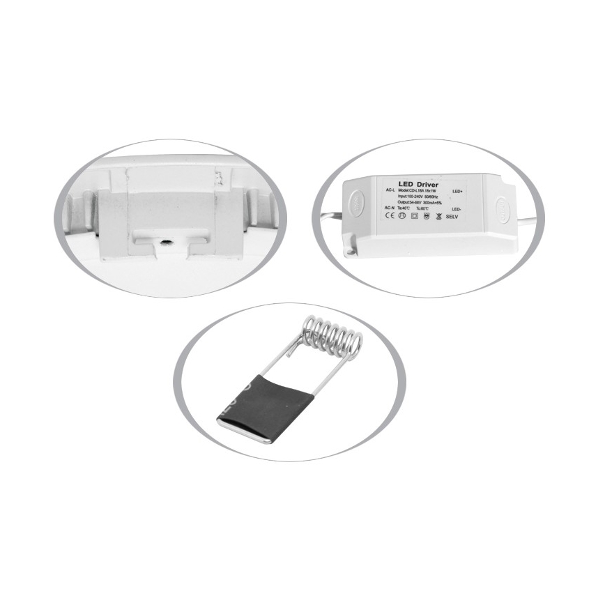 LED Koupelnové podhledové svítidlo LADA LED/12W/230V 2700K IP44