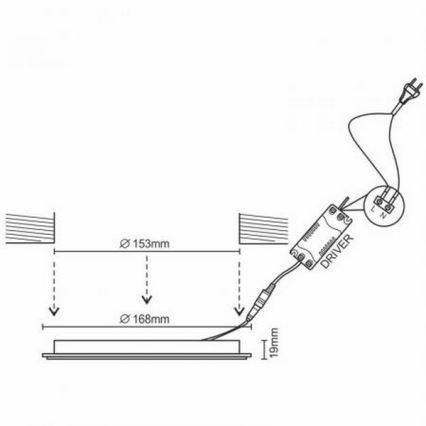 LED Podhledové svítidlo LED/12W/230V