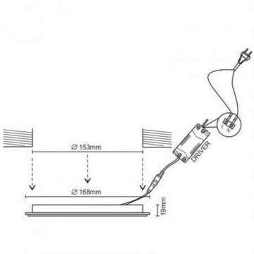 LED Podhledové svítidlo LED/12W/230V