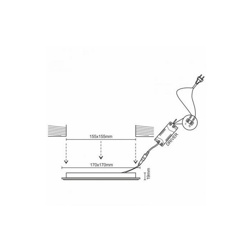LED Podhledové svítidlo LED/12W/230V