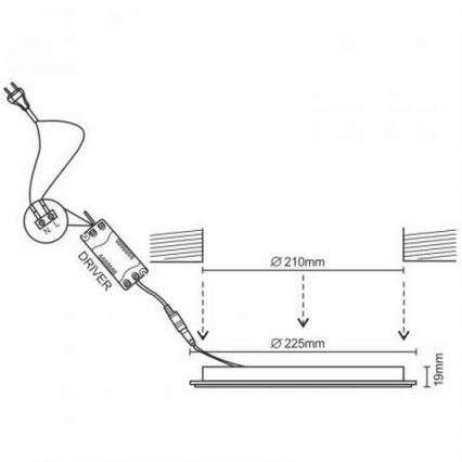 LED Podhledové svítidlo LED/18W/230V