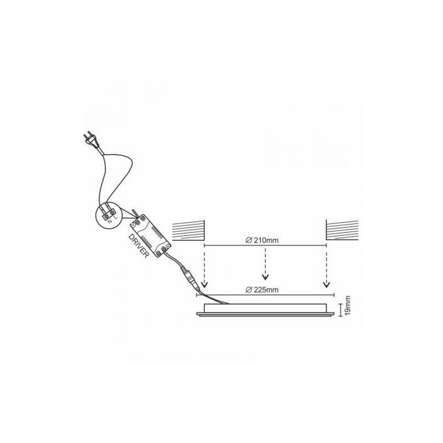 LED Podhledové svítidlo LED/18W/230V