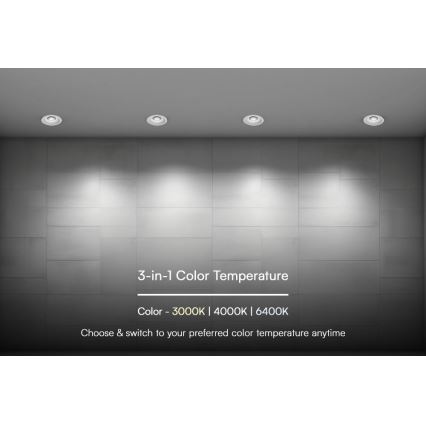 LED Podhledové svítidlo LED/24W/230V 3000/4000/6400K pr. 13,5 cm bílá