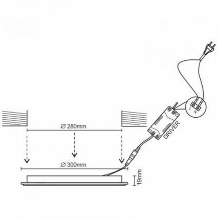 LED Podhledové svítidlo LED/24W/230V