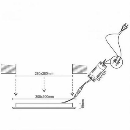LED Podhledové svítidlo LED/24W/230V