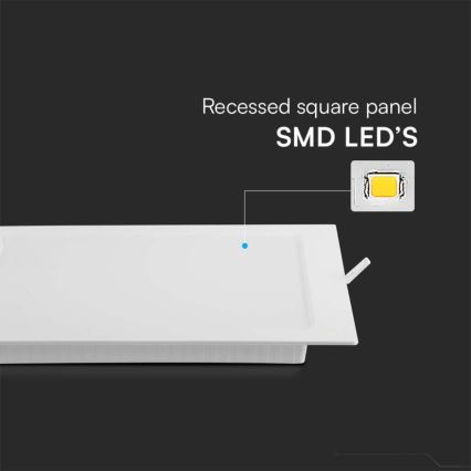 LED Podhledové svítidlo LED/3W/230V 9x9 cm 3000K bílá