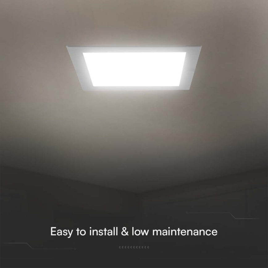 LED Podhledové svítidlo LED/3W/230V 9x9 cm 4000K bílá