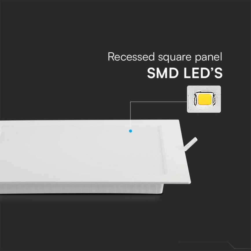 LED Podhledové svítidlo LED/3W/230V 9x9 cm 6500K bílá