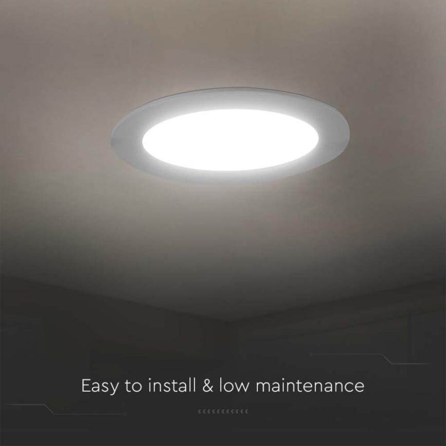 LED Podhledové svítidlo LED/3W/230V pr. 9,5 cm 4000K bílá