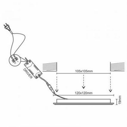 LED Podhledové svítidlo LED/6W/230V