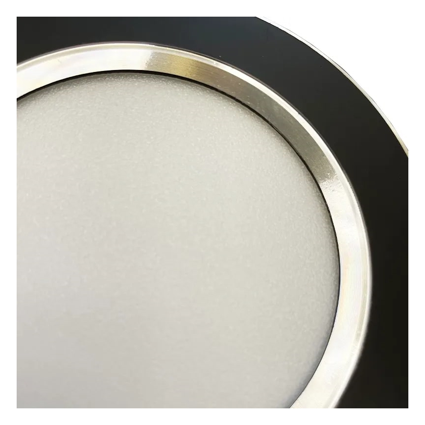 LED Podhledové svítidlo LED/7,5W/230V 4000K černá/stříbrná