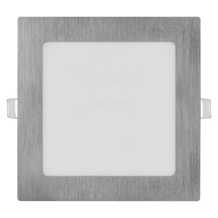 LED Podhledové svítidlo NEXXO LED/12,5W/230V 3000/3500/4000K stříbrná 17x17 cm