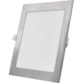 LED Podhledové svítidlo NEXXO LED/18W/230V 3000/3500/4000K stříbrná 22,5x22,5 cm