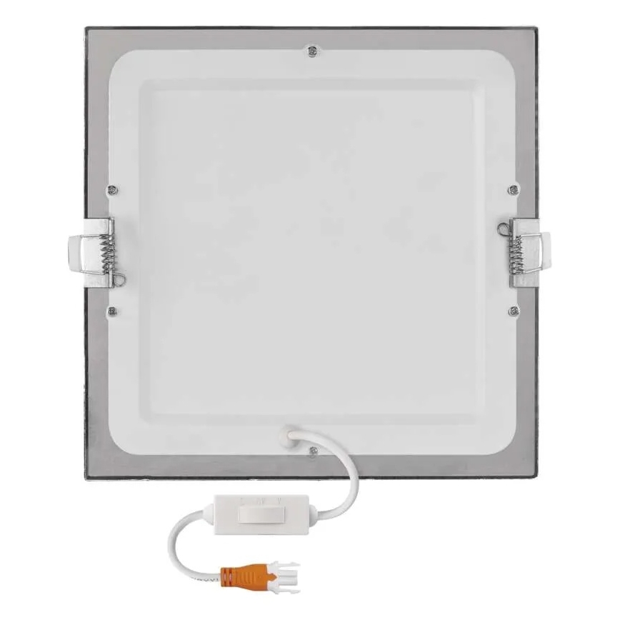 LED Podhledové svítidlo NEXXO LED/18W/230V 3000/3500/4000K stříbrná 22,5x22,5 cm