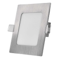 LED Podhledové svítidlo NEXXO LED/7W/230V 3000/3500/4000K stříbrná 12x12 cm