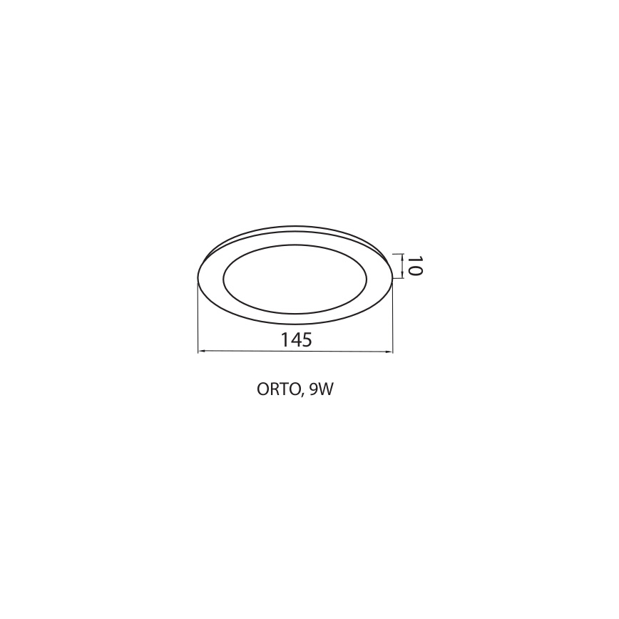LED Podhledové svítidlo ORTO 1xLED/9W/230V 4000K 14,5 cm