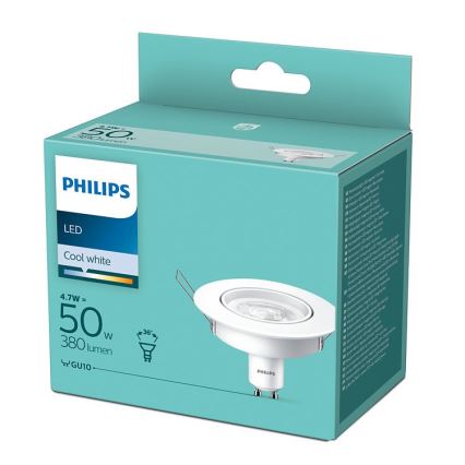 LED Podhledové svítidlo Philips 1xGU10/4,7W/230V 4000K