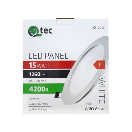 LED Podhledové svítidlo QTEC LED/15W/230V 4200K pr. 18,8 cm