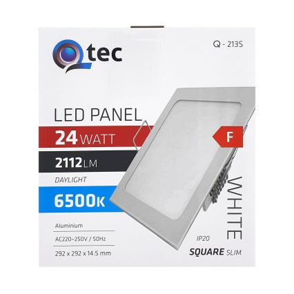 LED Podhledové svítidlo QTEC LED/24W/230V 6500K 29,2x29,2 cm