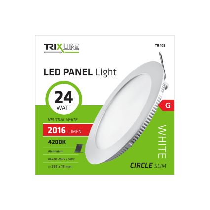 LED Podhledové svítidlo ROUND LED/24W/230V 4200K