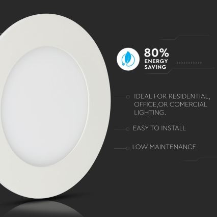 LED Podhledové svítidlo SAMSUNG CHIP LED/12W/230V 3000K kulatý
