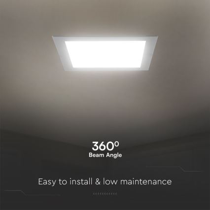 LED Podhledové svítidlo SAMSUNG CHIP LED/18W/230V 3000K 22x22 cm bílá