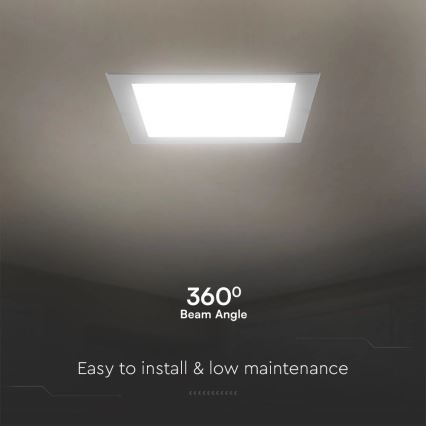 LED Podhledové svítidlo SAMSUNG CHIP LED/18W/230V 4000K 22x22 cm bílá