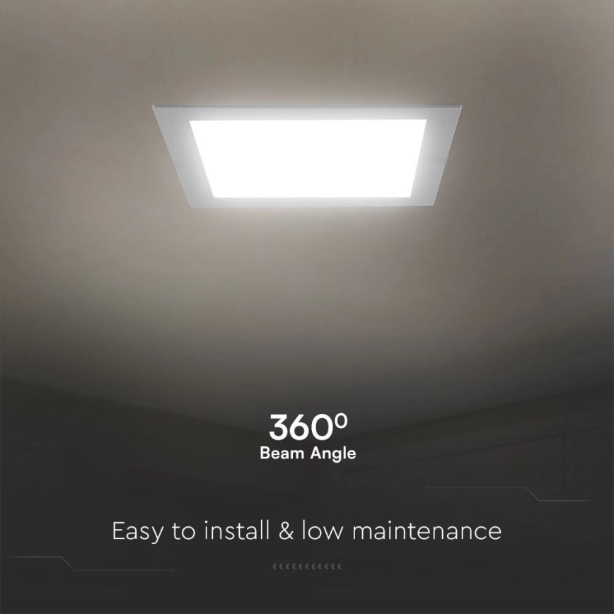 LED Podhledové svítidlo SAMSUNG CHIP LED/18W/230V 4000K 22x22 cm bílá