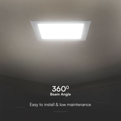 LED Podhledové svítidlo SAMSUNG CHIP LED/24W/230V 3000K 29,5x29,5 cm bílá