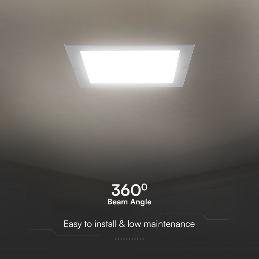 LED Podhledové svítidlo SAMSUNG CHIP LED/24W/230V 3000K 29,5x29,5 cm bílá
