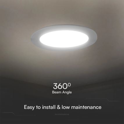 LED Podhledové svítidlo SAMSUNG CHIP LED/24W/230V 6500K pr. 29,4 cm bílá