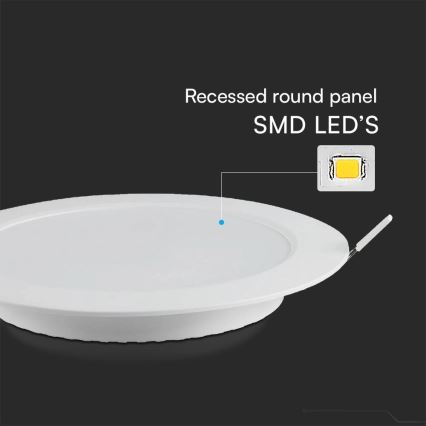 LED Podhledové svítidlo SAMSUNG CHIP LED/24W/230V 6500K pr. 29,4 cm bílá
