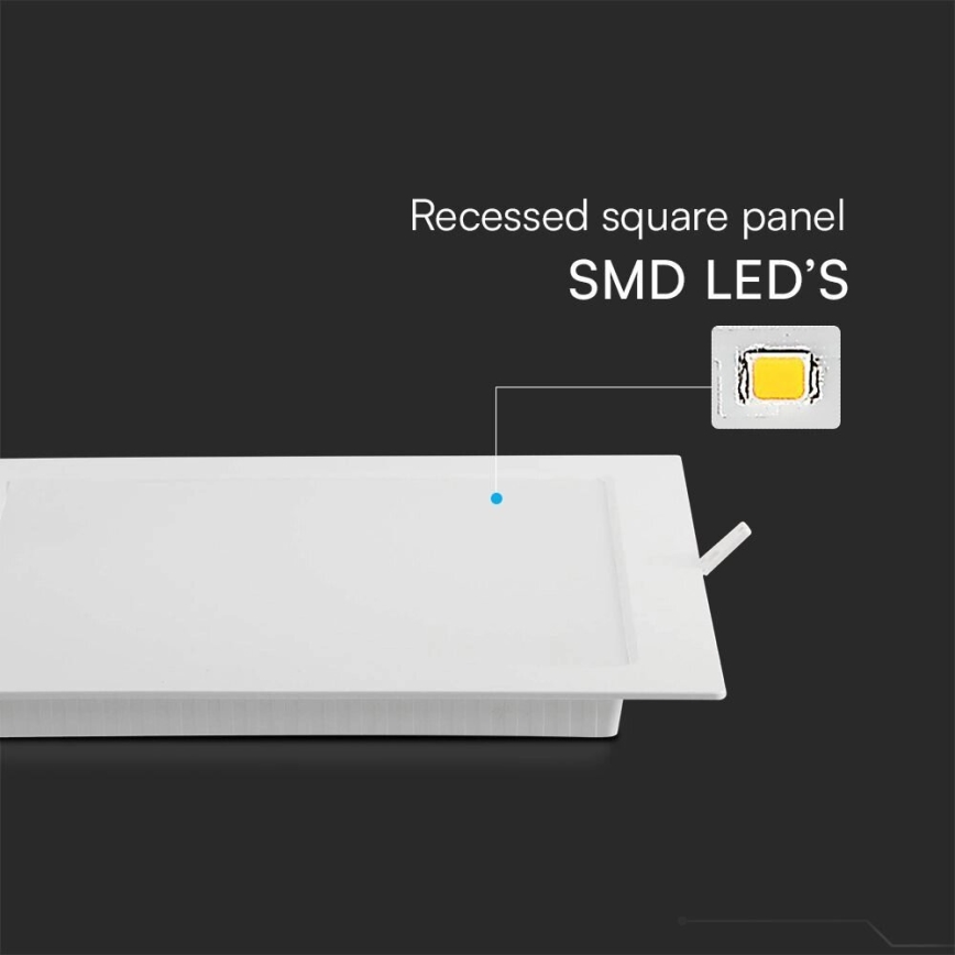LED Podhledové svítidlo SAMSUNG CHIP LED/3W/230V 3000K 9x9 cm bílá