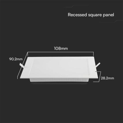 LED Podhledové svítidlo SAMSUNG CHIP LED/3W/230V 3000K 9x9 cm bílá