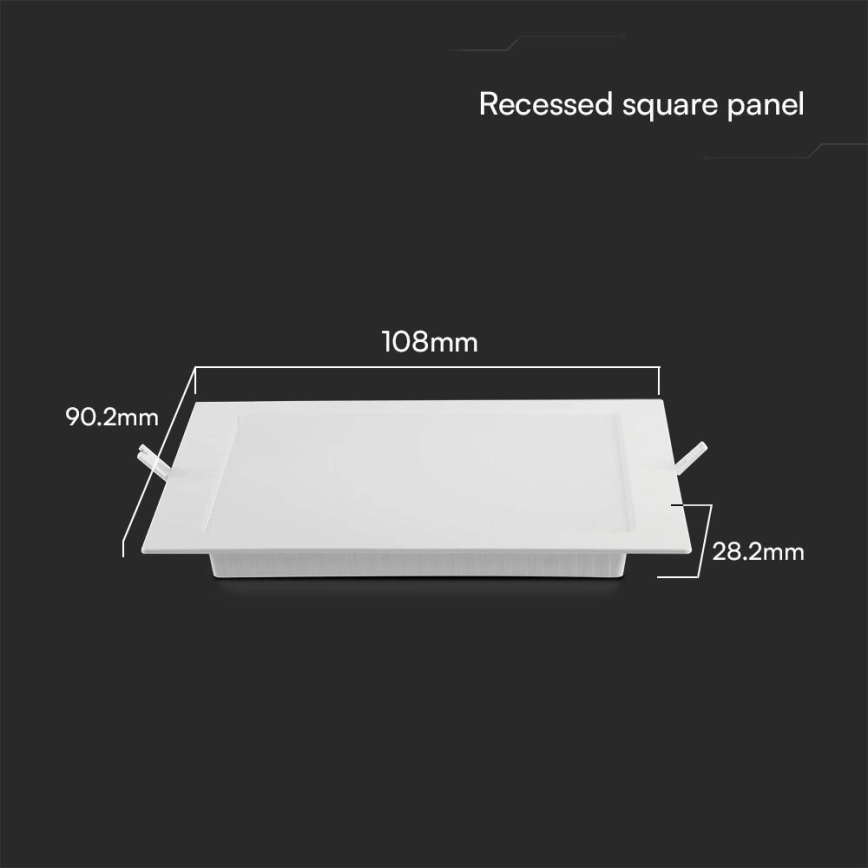 LED Podhledové svítidlo SAMSUNG CHIP LED/3W/230V 3000K 9x9 cm bílá