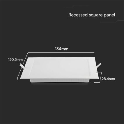 LED Podhledové svítidlo SAMSUNG CHIP LED/6W/230V 3000K 12x12 cm bílá