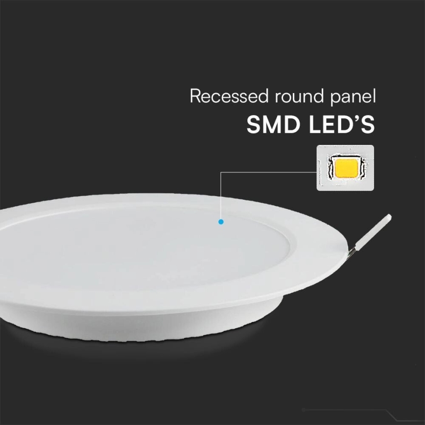 LED Podhledové svítidlo SAMSUNG CHIP LED/6W/230V 4000K pr. 12 cm bílá