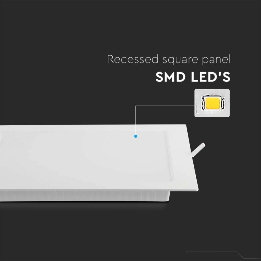 LED Podhledové svítidlo SAMSUNG CHIP LED/6W/230V 6500K 12x12 cm bílá