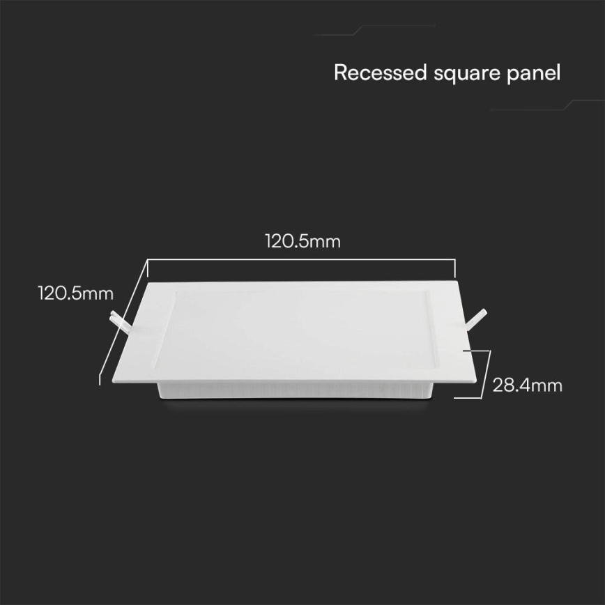LED Podhledové svítidlo SAMSUNG CHIP LED/6W/230V 6500K 12x12 cm bílá