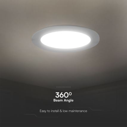 LED Podhledové svítidlo SAMSUNG CHIP LED/6W/230V 6500K pr. 12 cm bílá