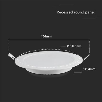 LED Podhledové svítidlo SAMSUNG CHIP LED/6W/230V 6500K pr. 12 cm bílá