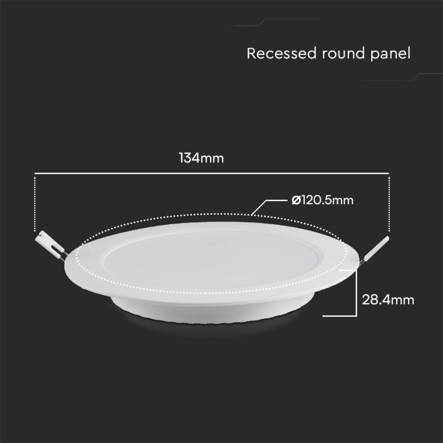 LED Podhledové svítidlo SAMSUNG CHIP LED/6W/230V 6500K pr. 12 cm bílá